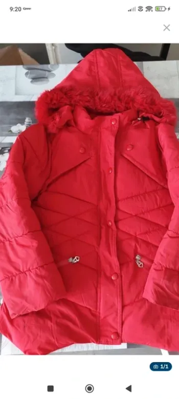 Doudoune rouge 10 ans