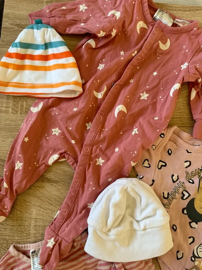 Lot de vêtements bébés filles 1 mois - photo numéro 5