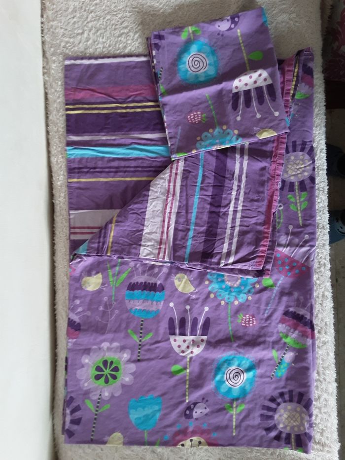 Parrure de lit + paire de voilages