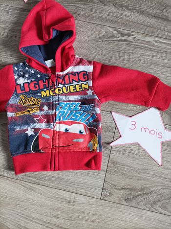 Veste cars Disney 3 mois