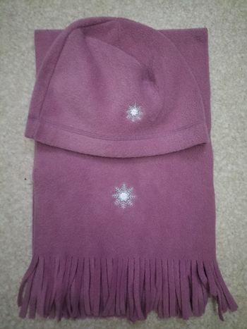 Cache nez et bonnet fille