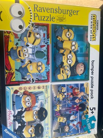 Lot 4 puzzles Minions 4x100 pcs Ravensburger 