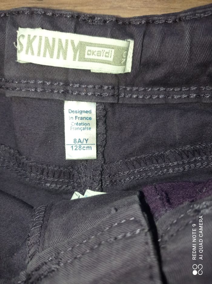Jean fille skinny violet, Okaïdi, taille 8 ans - photo numéro 4