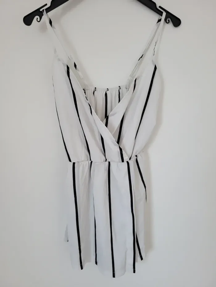 Combi short a rayures
