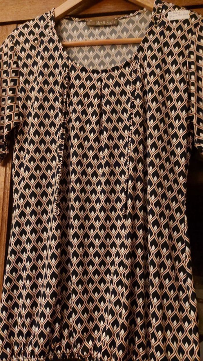 Jolie Blouse Mer&Sud taille 36/38 en viscose - photo numéro 3
