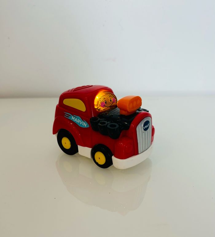 Vtech Tut Tut Bolides Marvin super tuning rouge atelier réparations voiture de course interactive copains animo super circuit maxi garage pompier gare police avion moto train hélico rare lot SOP77
