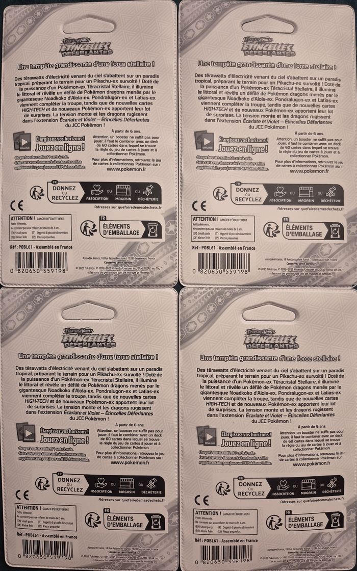 Pokémon artset blister FR étincelles déferlantes - photo numéro 2
