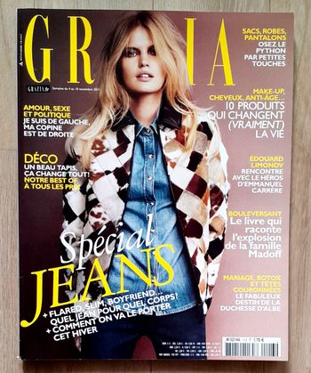 Magazine Grazia novembre 2011 spécial Jeans