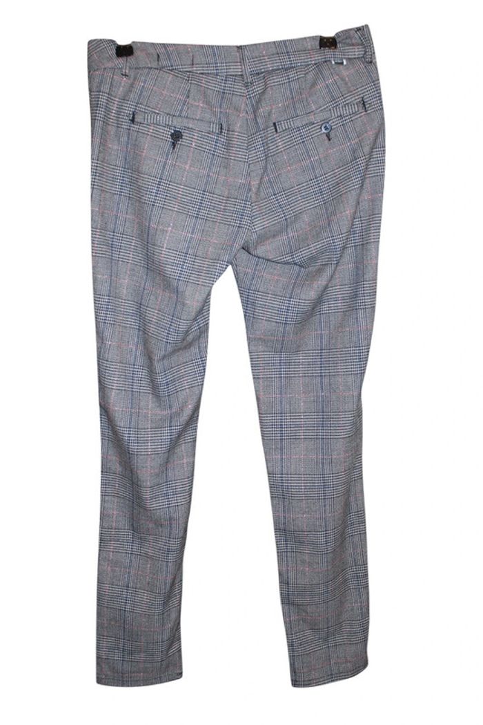 👖 Pantalon Reiko slim - Gris à carreaux Prince de Galles - Taille S 👖 - photo numéro 2
