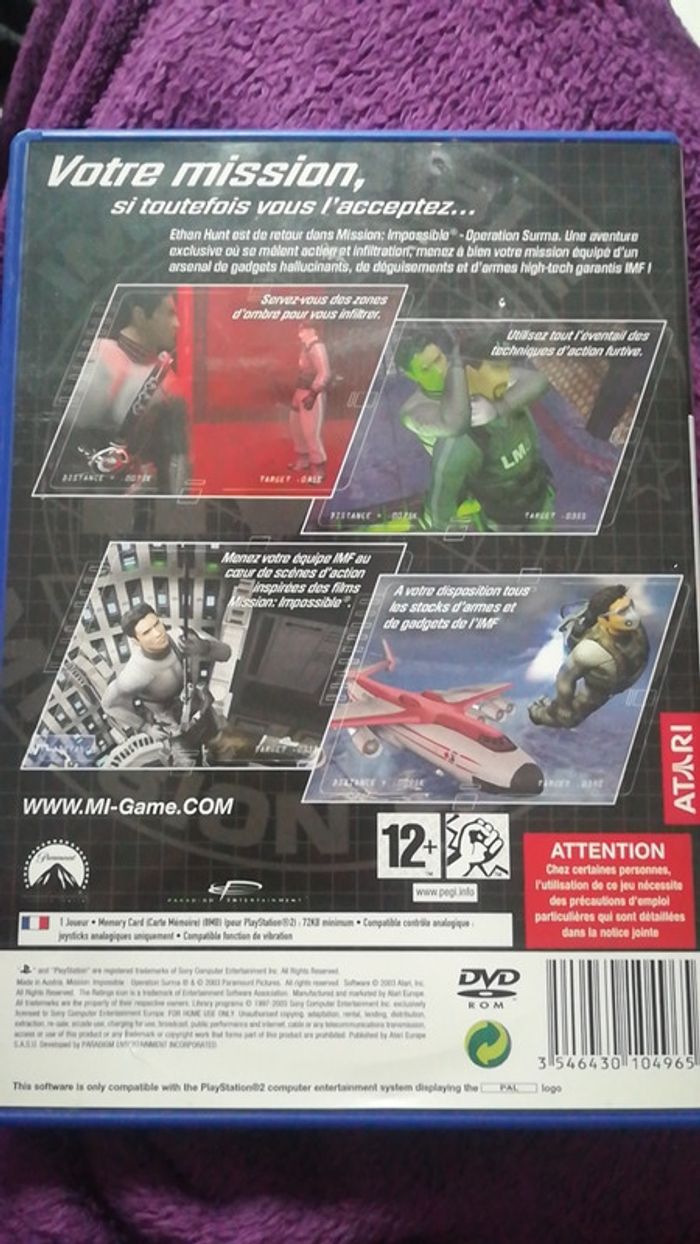 Jeu PS2 Mission impossible opération Surma - photo numéro 2