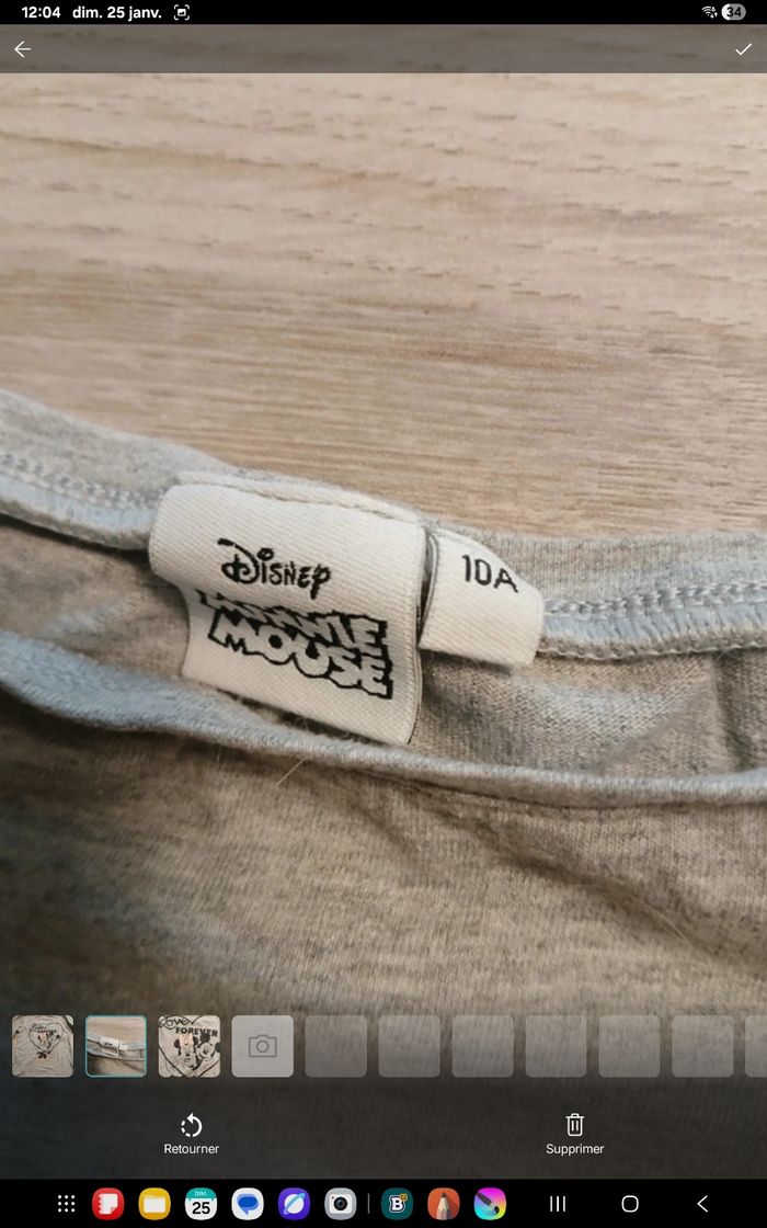 Tee-shirt disney 10ans GF63 - photo numéro 2