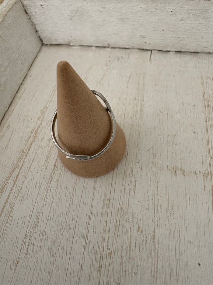 Bague argentée acier inoxydable - photo numéro 2