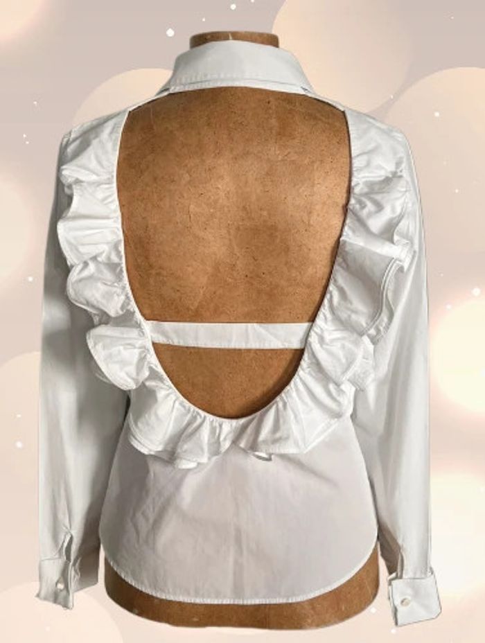 Chemise blanche spectaculaire dos-nu Adelyne 38 - Anne Fontaine