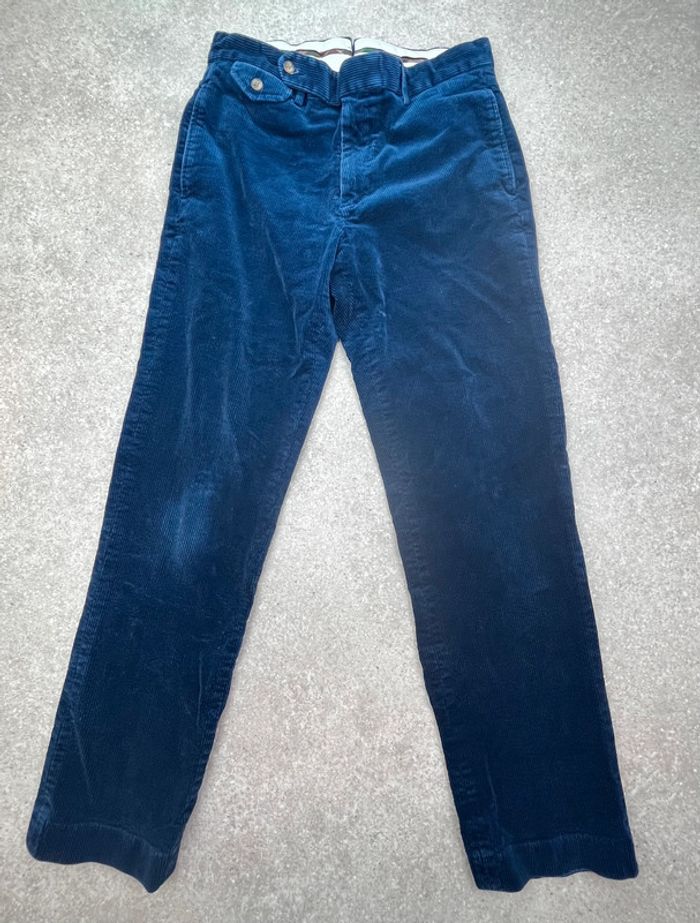 🌀 Pantalon en velours bleu Ralph Lauren taille 42 🌀 - photo numéro 2