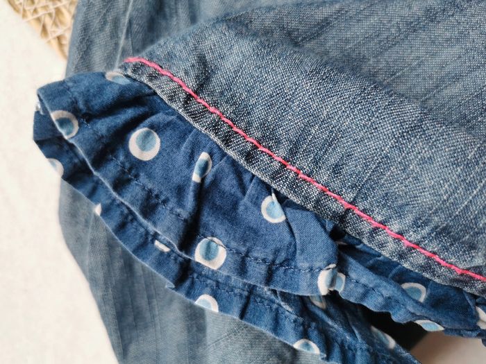 Robe 👣 jean léger, Broderies, orchestra, 18 mois - photo numéro 10