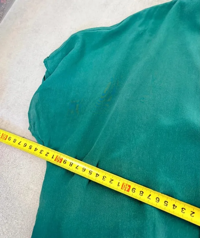 Robe en soie Comptoir des cotonniers turquoise taille 36 parfait état - photo numéro 8