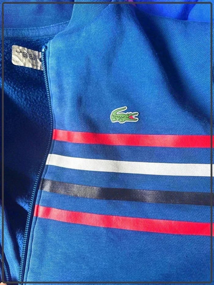 Magnifique veste Lacoste 10ans garçon - photo numéro 3