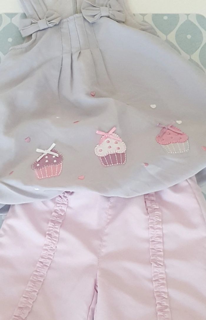 Ensemble gris/rose - 3M - photo numéro 2