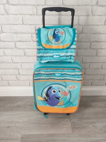 Ensemble bagage enfant – Thème Nemo – Valise trolley + Vanity