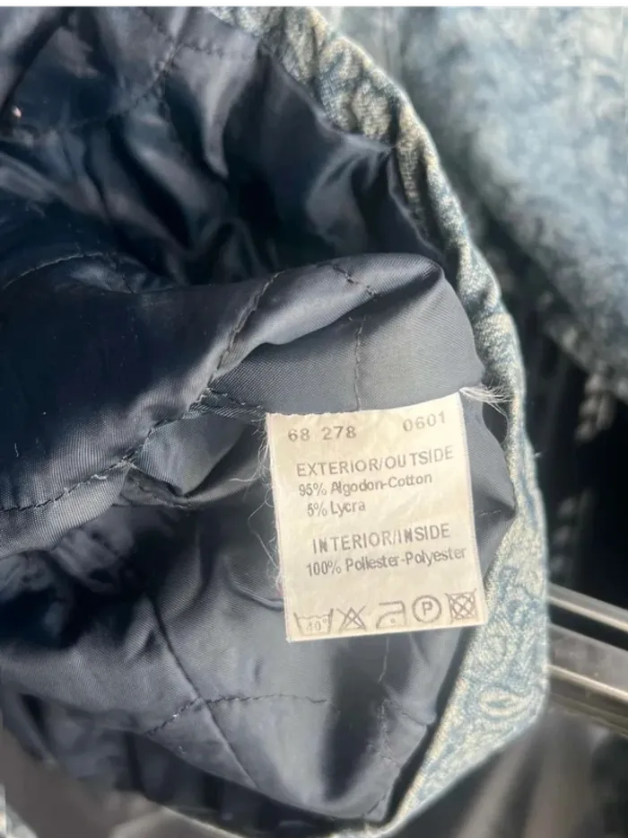 🩵  Superbe  veste vintage tendance rare en  coton  (doublée)  parfaite  printemps  - taille 40 - photo numéro 5