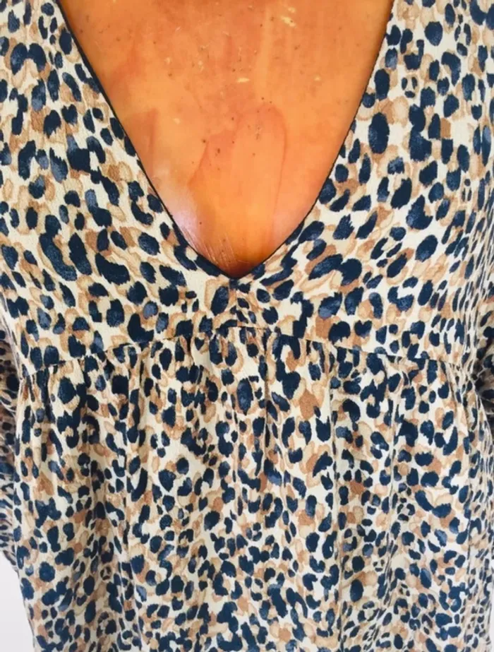 Robe fluide motifs léopard - photo numéro 3