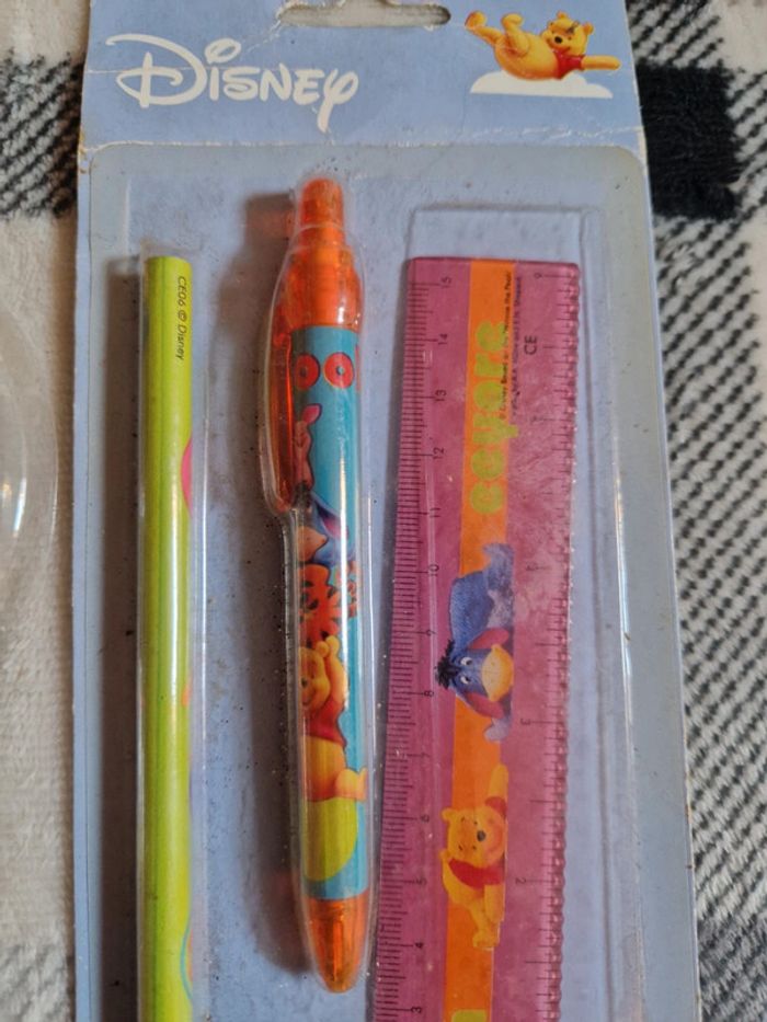 Lot crayons règle gomme taille crayons winnie l'ourson - photo numéro 4