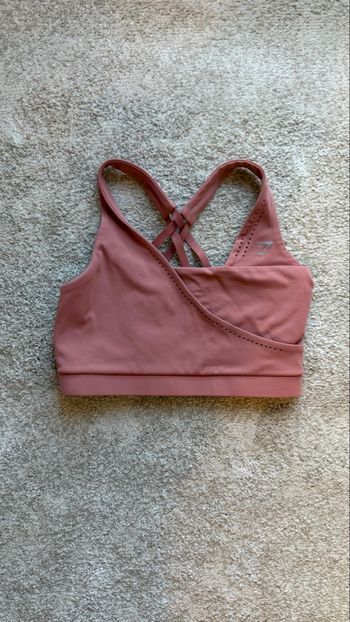 Gymshark Brassière Sport Femme Rose – Taille S – Brassière Fitness Musculation – Très bon état