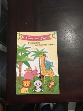 Carte / carte postale girafe