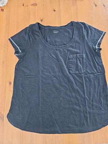 T-shirt noir camaïeu t L tbe