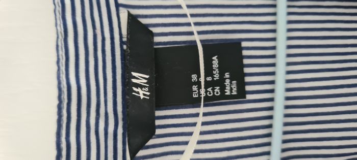Tunique rayée bleue et blanche H&M taille 38 - photo numéro 5