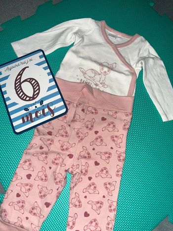 Ensemble Bambi pantalon, legging et bonnet 6M