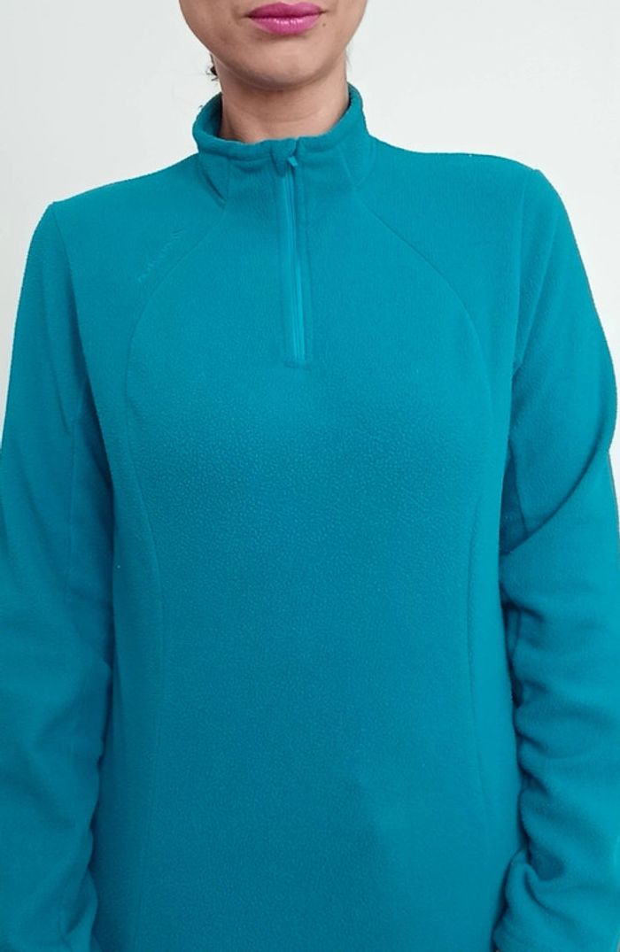 Pull polaire chaud bleu canard - photo numéro 3