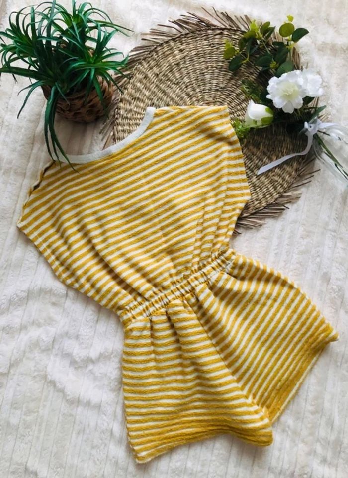 Combinaison short moutarde fille Zara - photo numéro 5