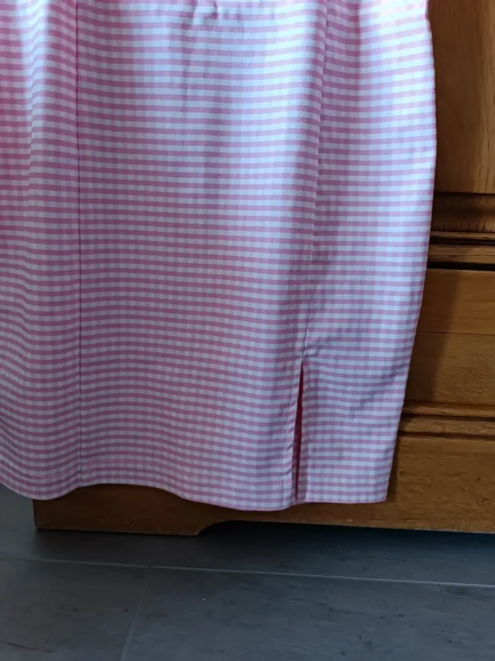 Robe vichy rose et blanc - photo numéro 4