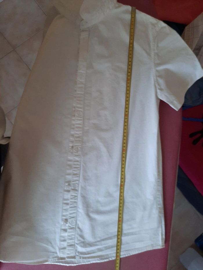 Chemise blanche manches courtes Kiabi T. S - photo numéro 9