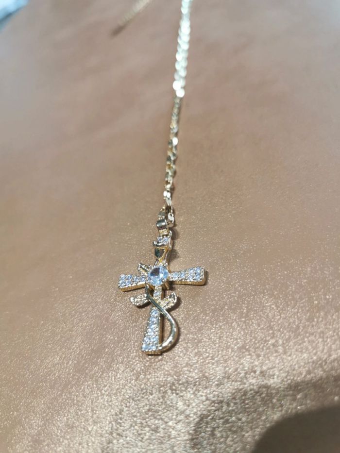 Collier et pendentif spirituel croix chrétienne - photo numéro 3