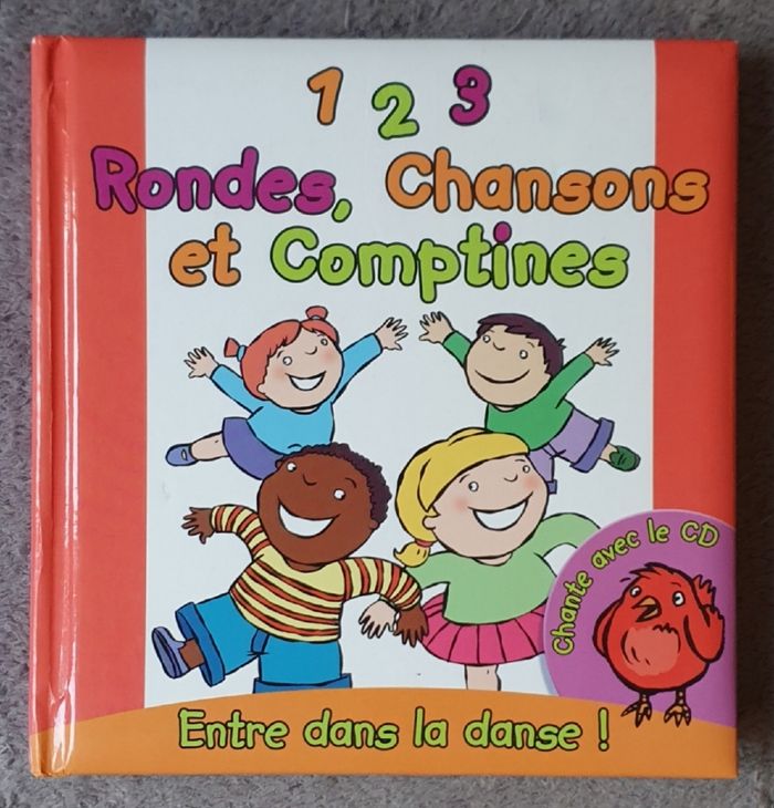 Livre enfants "1 2 3 Rondes, Chansons et Comptines - Entre dans la danse" (Dès 3 ans) / Édisphère