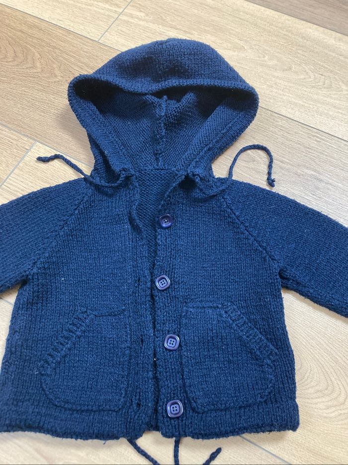 Gilet veste tricot 6 mois - photo numéro 3