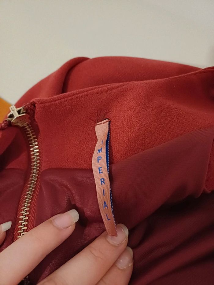 Robe épaisse bordeaux Impérial taille M 38 - photo numéro 8