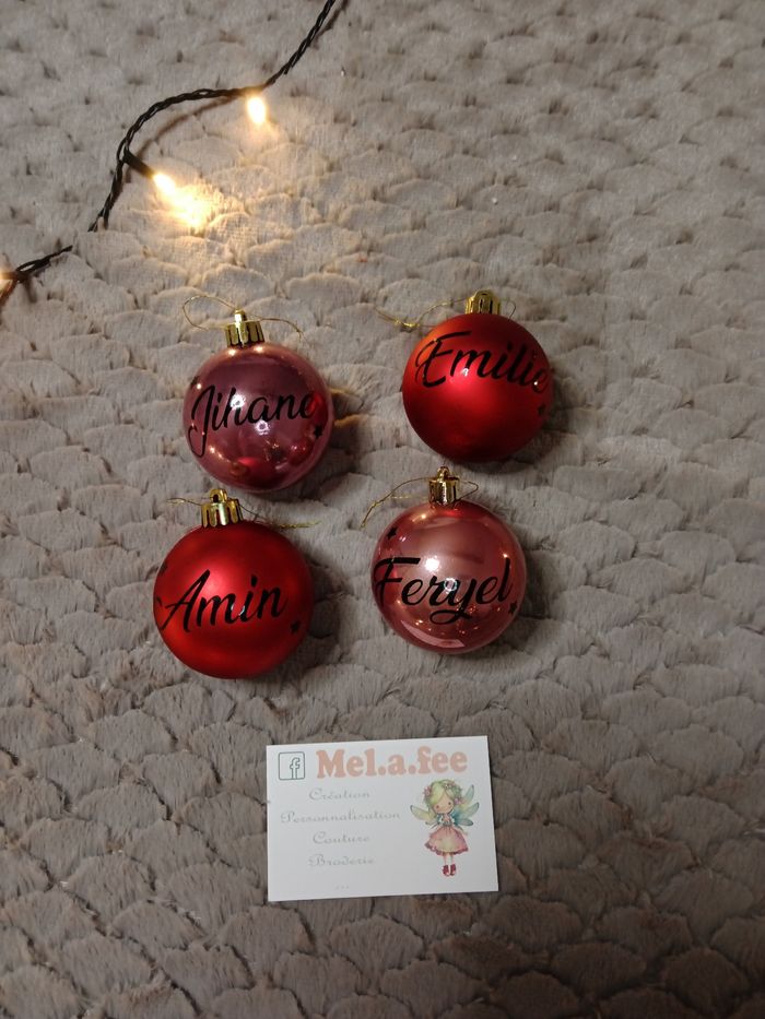 Boule de Noël personnalisée