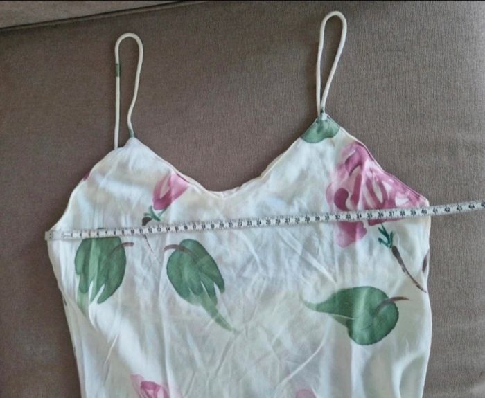 Nuisette blanc cassé motif fleurie - photo numéro 8