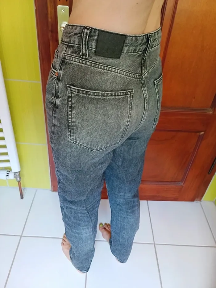 Jeans femme gris Amisu - photo numéro 9