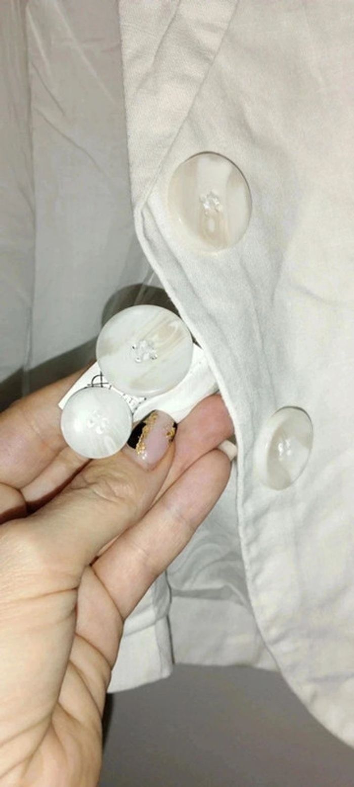 Veste tailleur blanche - photo numéro 10