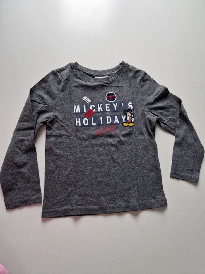 Tee-shirt manches longues mickey
