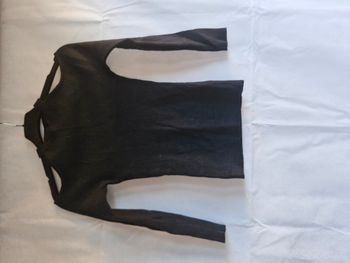 Pull ajouré XS Shein Noir