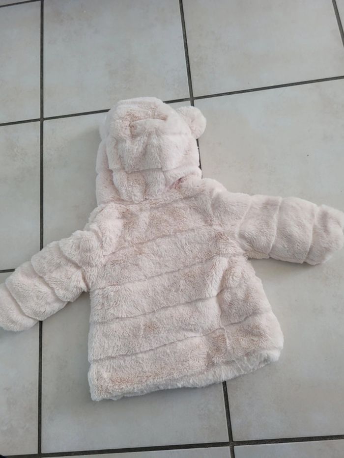 Manteau polaire pilou pilou à capuche Primark taille 09/12mois - photo numéro 4