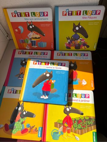 Lot 7 livres p’tit loup très bon état
