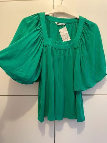 Blouse verte taille S camaïeu