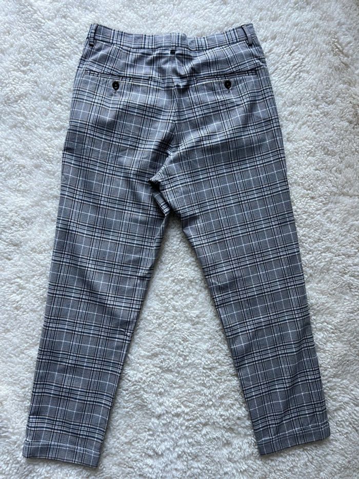 Pantalon à carreaux marron Zara - photo numéro 5