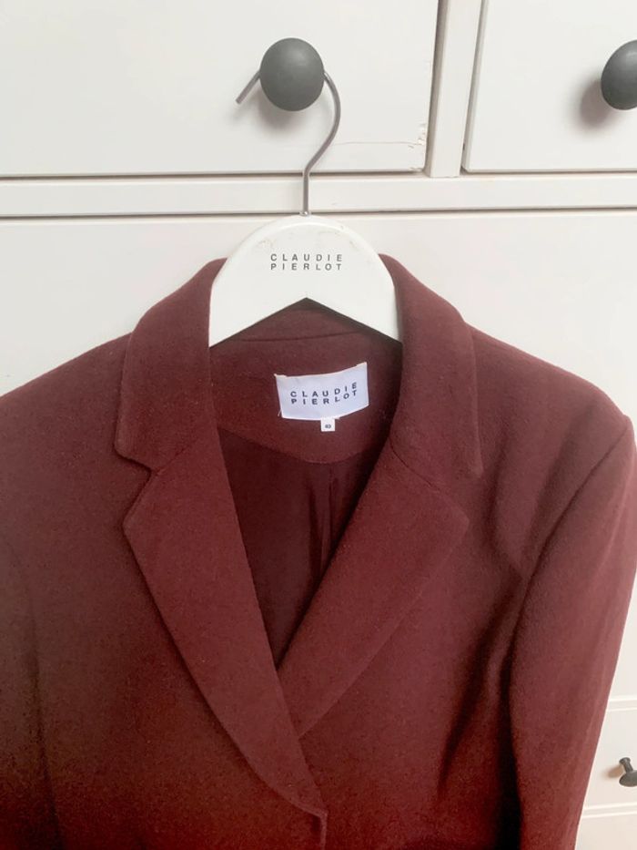 Très beau manteau Claudie Pierlot Paris | en laine & cachemire | taille 40 - photo numéro 2
